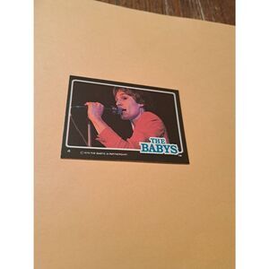 Vintage 1979 The Babys Trading Card #4 London Rock Band Collectible